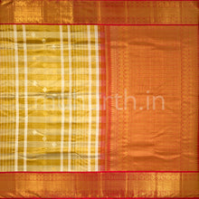Load image into Gallery viewer, Kanjivaram Jarigai Tissue Silk Saree with Bright Red