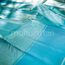 Load image into Gallery viewer, Ananda Sky Blue Pure Kanjivaram Silk Saree