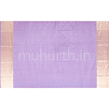 Load image into Gallery viewer, Kanjivaram Sea Green Silk Saree with Lavender