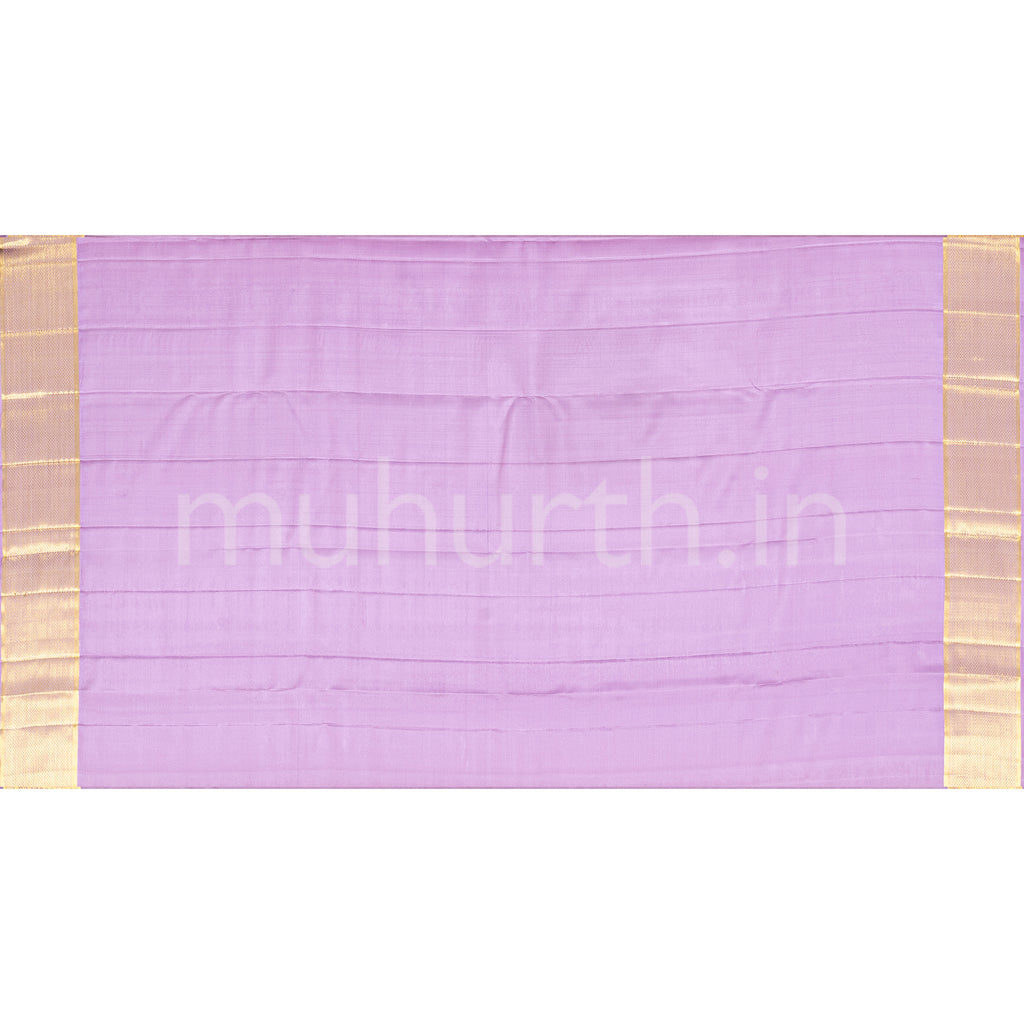 Kanjivaram Lavender Silk Saree