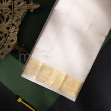 Load image into Gallery viewer, Premium Light Sandal Pure Silk Dhoti with Angavastram