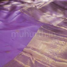 Load image into Gallery viewer, Lavender Pure Kanjivaram Silk Saree