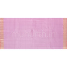 Load image into Gallery viewer, Violet Vari Stripes Pure Kanjivaram Silk Saree with Lavender