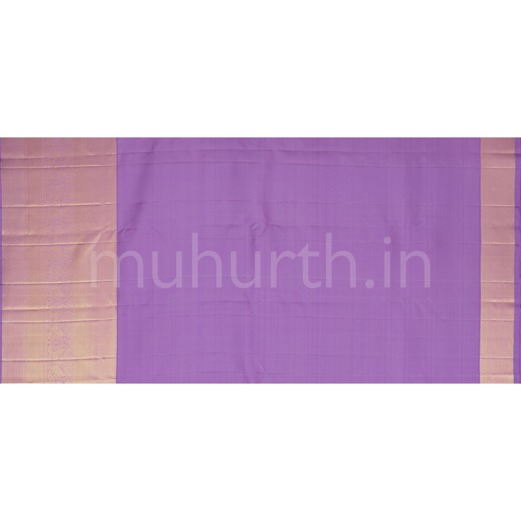 Lavender Pure Kanjivaram Silk Saree