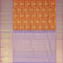 Load image into Gallery viewer, Multi Colour Pure Kanjivaram Silk Saree Lavender