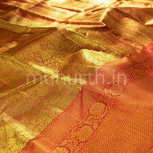 Load image into Gallery viewer, Bright Red Tissue Kanjivaram Saree