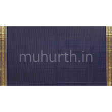 Load image into Gallery viewer, Violet Kanjivaram Silk Saree with Vijaya