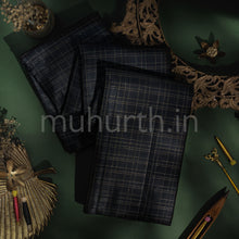 Load image into Gallery viewer, Black Pure Kanjivaram Silk Saree