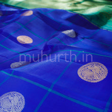 Load image into Gallery viewer, Royal Blue Pure Kanjivaram Silk Saree