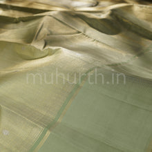 Load image into Gallery viewer, Light Elaichi Pure Kanjivaram Silk Saree