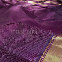 Load image into Gallery viewer, Dark Magenta Pure Kanjivaram Silk Saree