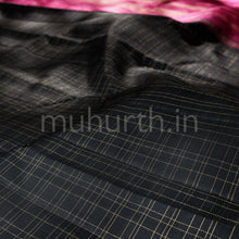 Load image into Gallery viewer, Black Pure Kanjivaram Silk Saree
