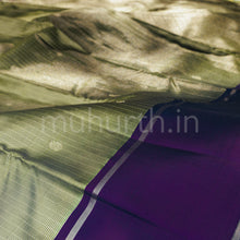 Load image into Gallery viewer, Sampanga Pure Kanjivaram Silk Saree with Meenakshi