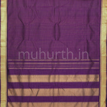 Load image into Gallery viewer, Dark Magenta Pure Kanjivaram Silk Saree