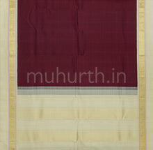 Load image into Gallery viewer, Arakku Pure Kanjivaram Silk Saree with Tussar White