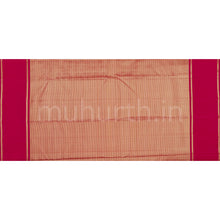 Load image into Gallery viewer, Orange Pure Kanjivaram Silk Saree with Rose
