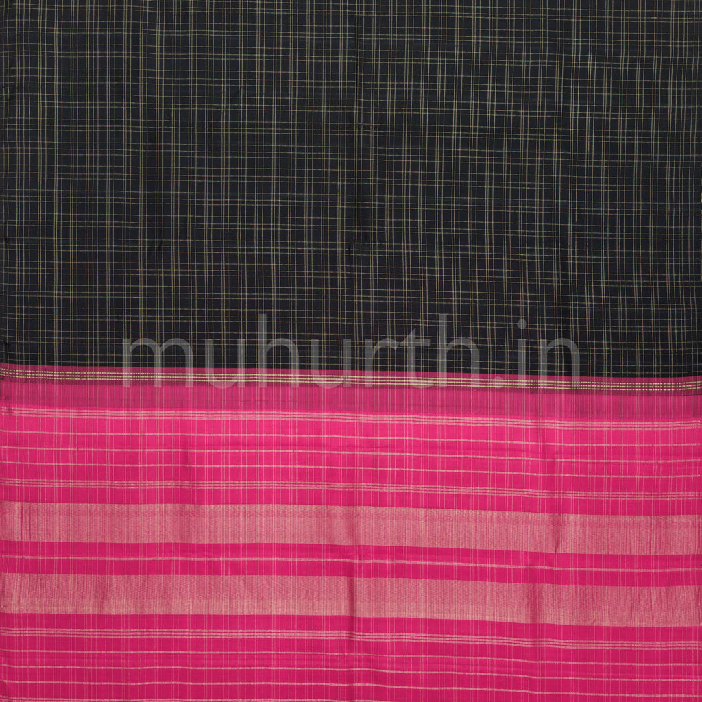 Black Pure Kanjivaram Silk Saree