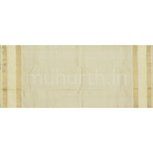 Load image into Gallery viewer, Bright Red Pure Zari Vaira-Oosi Kanjivaram Silk Saree with Off- White