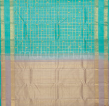 Load image into Gallery viewer, Sea Green Pure Kanjivaram Silk Saree