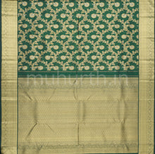 Load image into Gallery viewer, Dark Green Pure Meenakari Kanjivaram Silk Saree