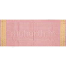Load image into Gallery viewer, Bright Red Pure Kanjivaram Silk Saree with Peach