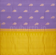 Load image into Gallery viewer, Lavender Pure Kanjivaram Silk Saree