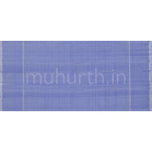 Load image into Gallery viewer, Sapphire Blue Pure Kanjivaram Silk Saree with Mauve
