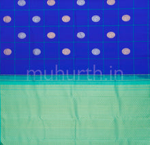Load image into Gallery viewer, Royal Blue Pure Kanjivaram Silk Saree