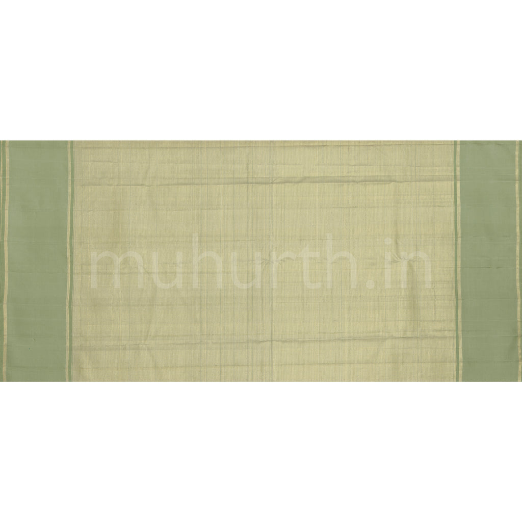 Light Elaichi Pure Kanjivaram Silk Saree