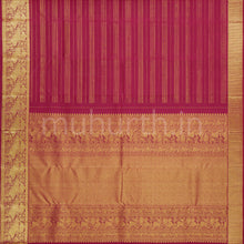 Load image into Gallery viewer, Dark Magenta Pure Kanjivaram Silk Saree