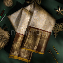 Load image into Gallery viewer, Faun Pure Tissue Kanjivaram Silk Saree with Pakku