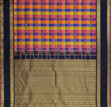 Load image into Gallery viewer, Multi Colour Kanjivaram Silk Saree with Kanchana