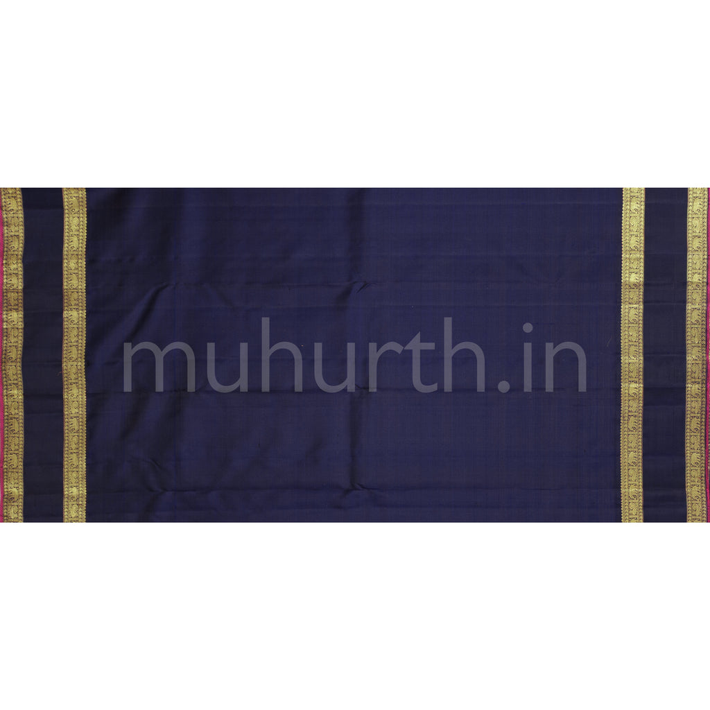 Multi Colour Kanjivaram Silk Saree with Kanchana