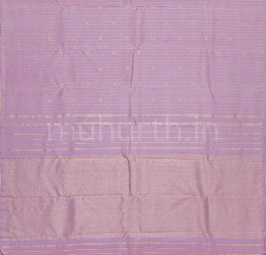 Lavender Muthu Seer Pure Zari Kanjivaram Silk Saree