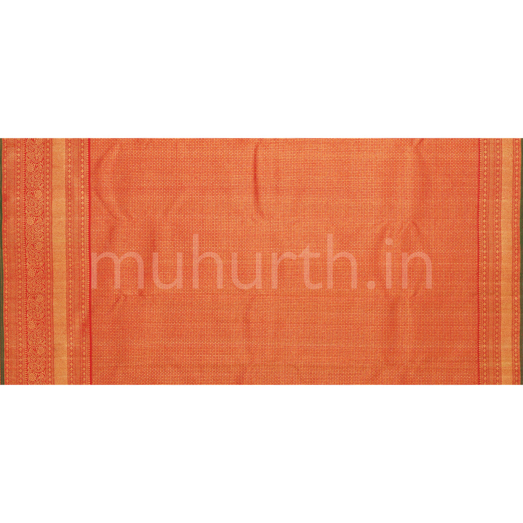 Luxury Bridal Red Kanjivaram Silk Saree