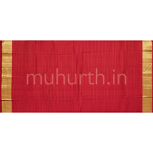 Load image into Gallery viewer, Red Bridal Koorai Kanjivaram Silk Saree