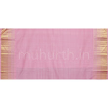 Load image into Gallery viewer, Magenta Pure Kanjivaram Silk Saree with Light Pink