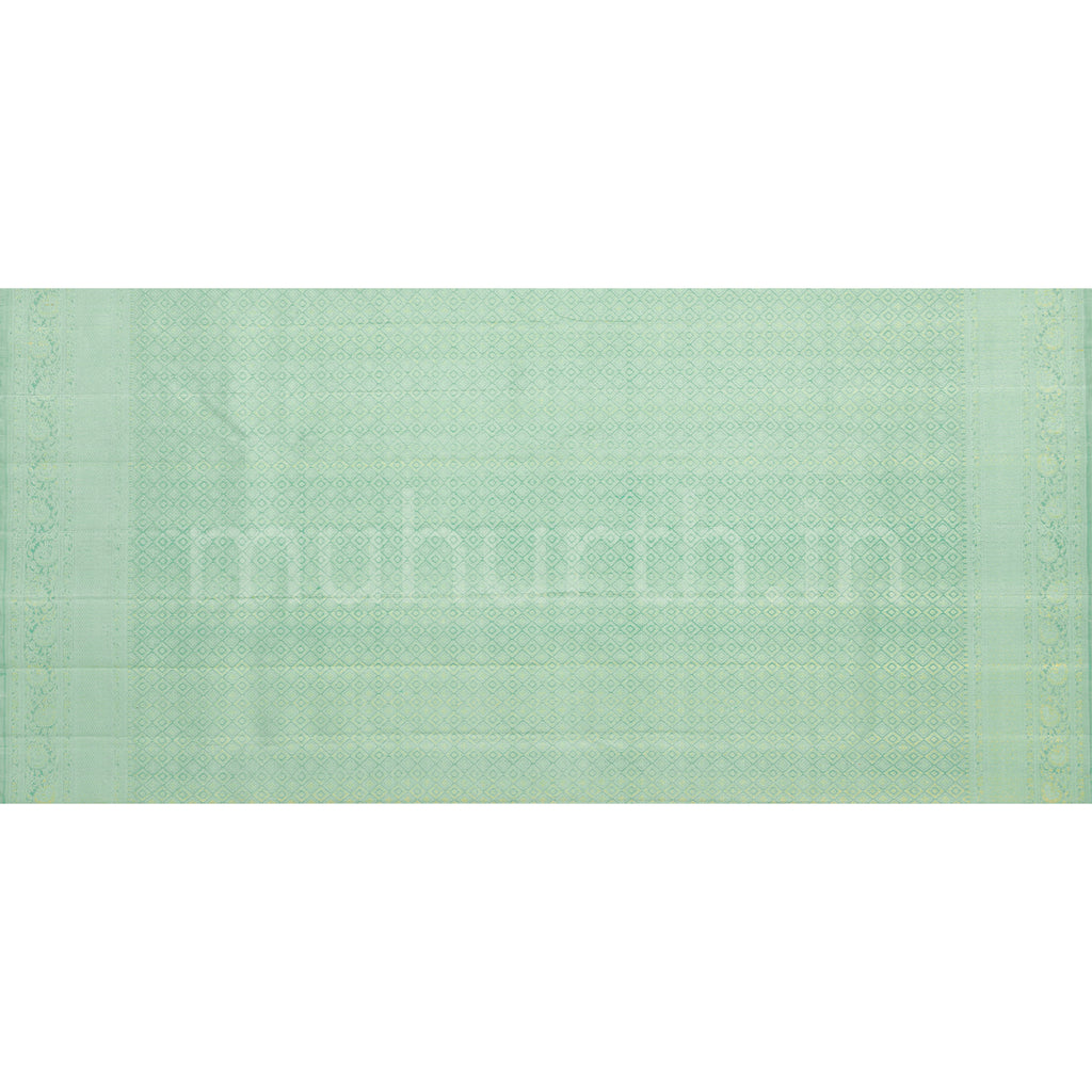 Sea Green Luxury & Pure Kanjivaram Silk Saree
