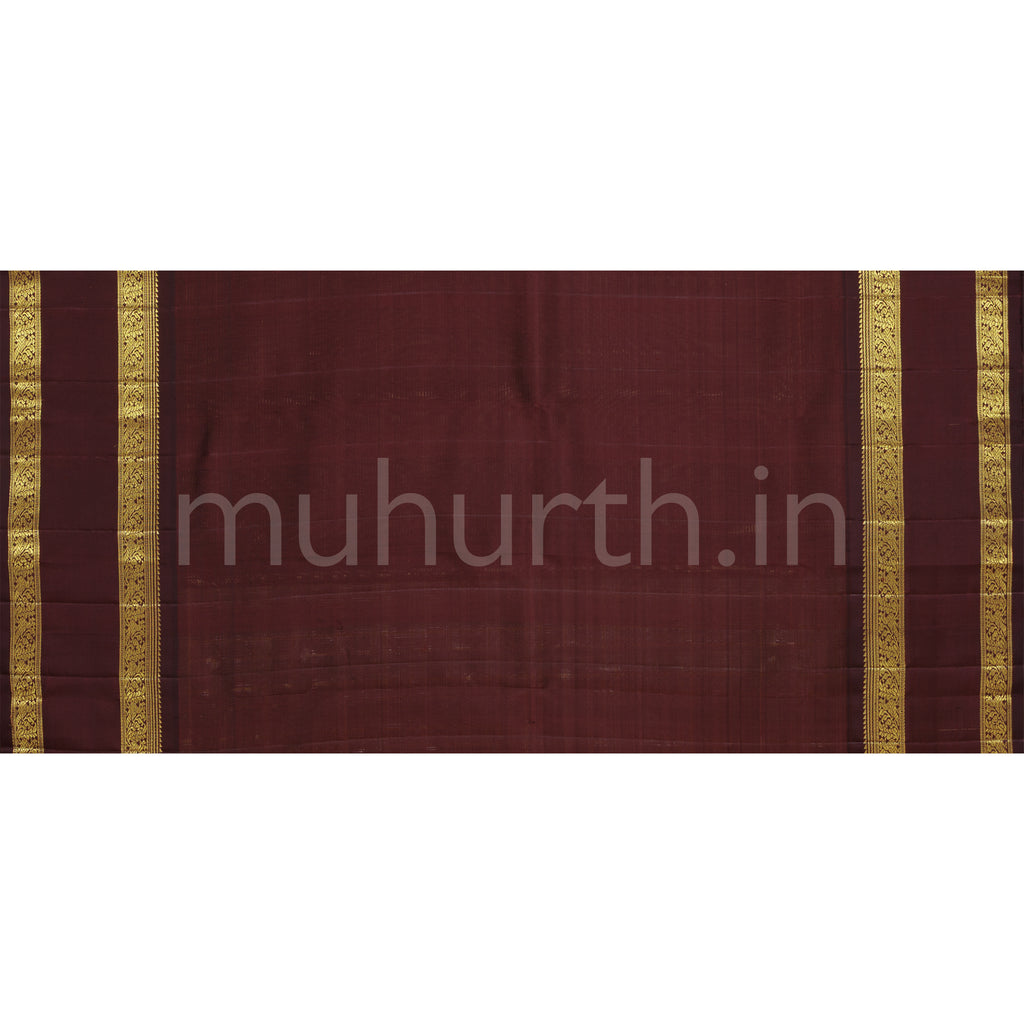 Multi-Colour Kora Organza Pure Kanjivaram Silk Saree with Pakku