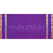 Load image into Gallery viewer, Rexona Muthu Kattam Pure Zari Kanjivaram Silk Saree with Magenta