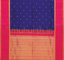 Load image into Gallery viewer, Violet Kanjivaram silk saree with Red