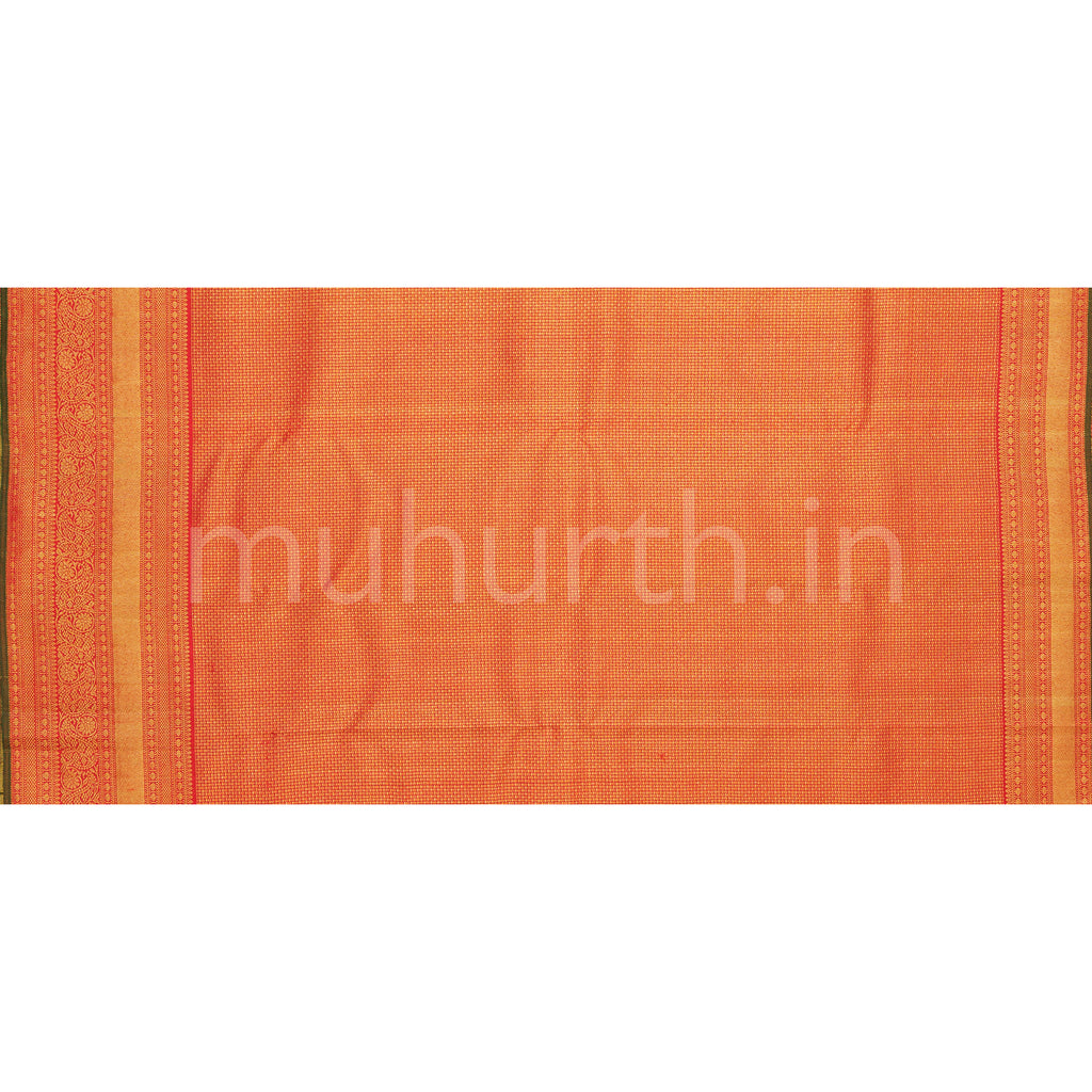 Premium Lavender Tissue Kanjivaram Silk Saree with Red