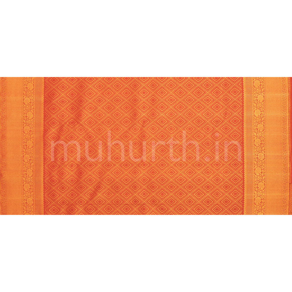 Violet Meenakari Luxury Kanjivaram Silk Saree with Red