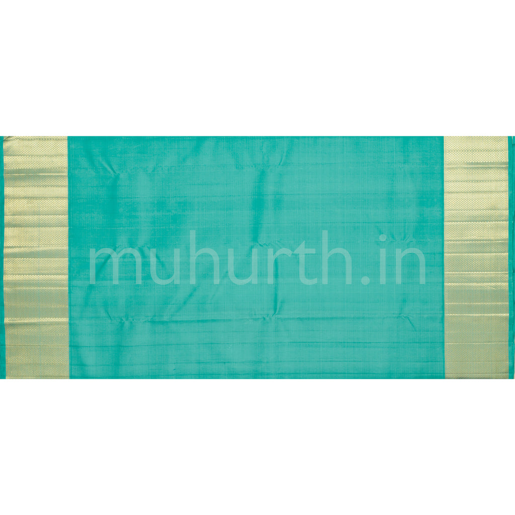 Ombre Tone Muthu Kattam Pure Kanjivaram Silk Saree with Rexona