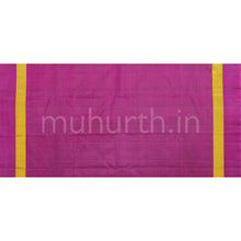 Load image into Gallery viewer, Violet Pure Kanjivaram Silk Saree with Magenta