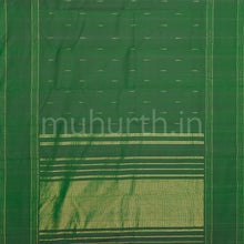 Load image into Gallery viewer, Dark Green Pure Zari Kanjivaram Silk Saree