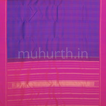 Load image into Gallery viewer, Magenta Pure Zari Kanjivaram Silk Saree with Pink
