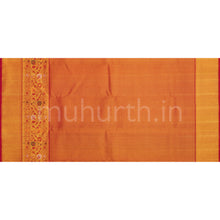 Load image into Gallery viewer, Deep Green Meenakari Luxury Kanjivaram Silk Saree with Red