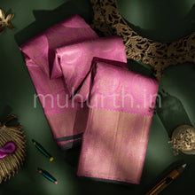 Load image into Gallery viewer, Kanjivaram Pink Silk Saree