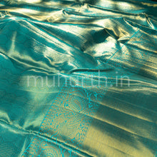 Load image into Gallery viewer, Kanjivaram Ananda Blue Silk Saree
